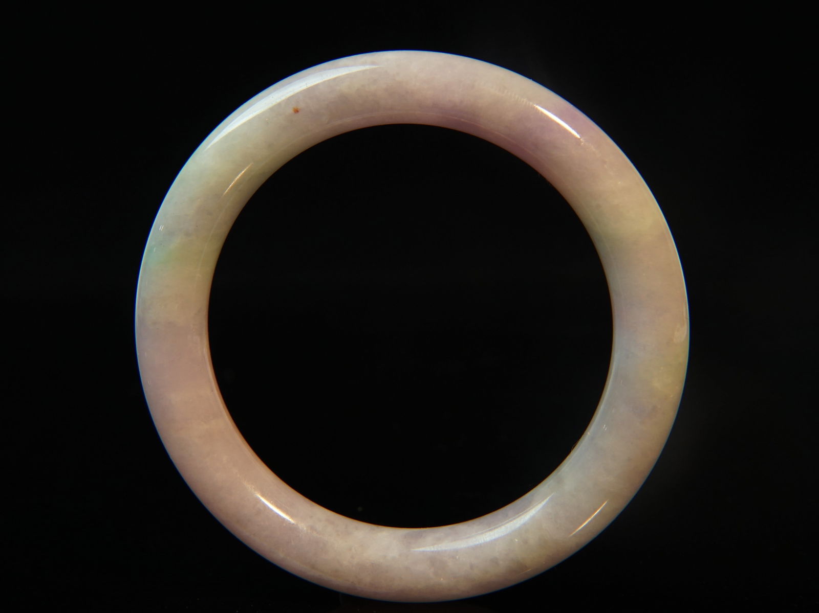 Fine Lavender Jadeite Bangle, "A" Untreated Burmese Jadeite (1 of 5)