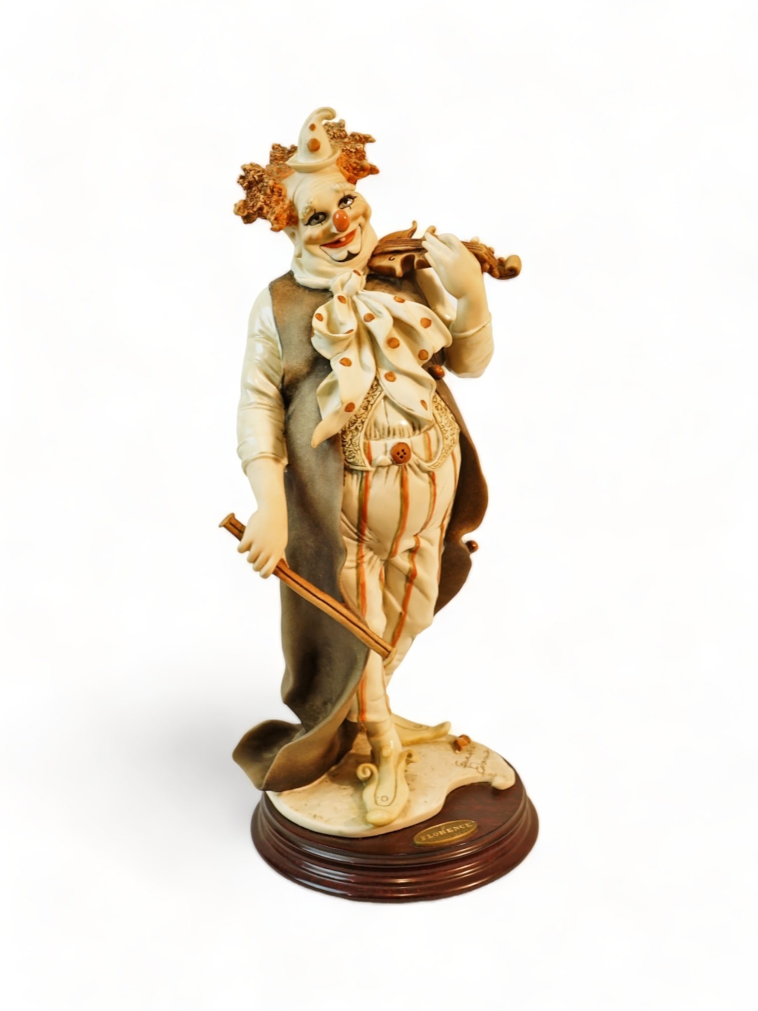 G. Armani Porcelain Figure - Whimsical Clown With Vollin Accents (1 of 5)