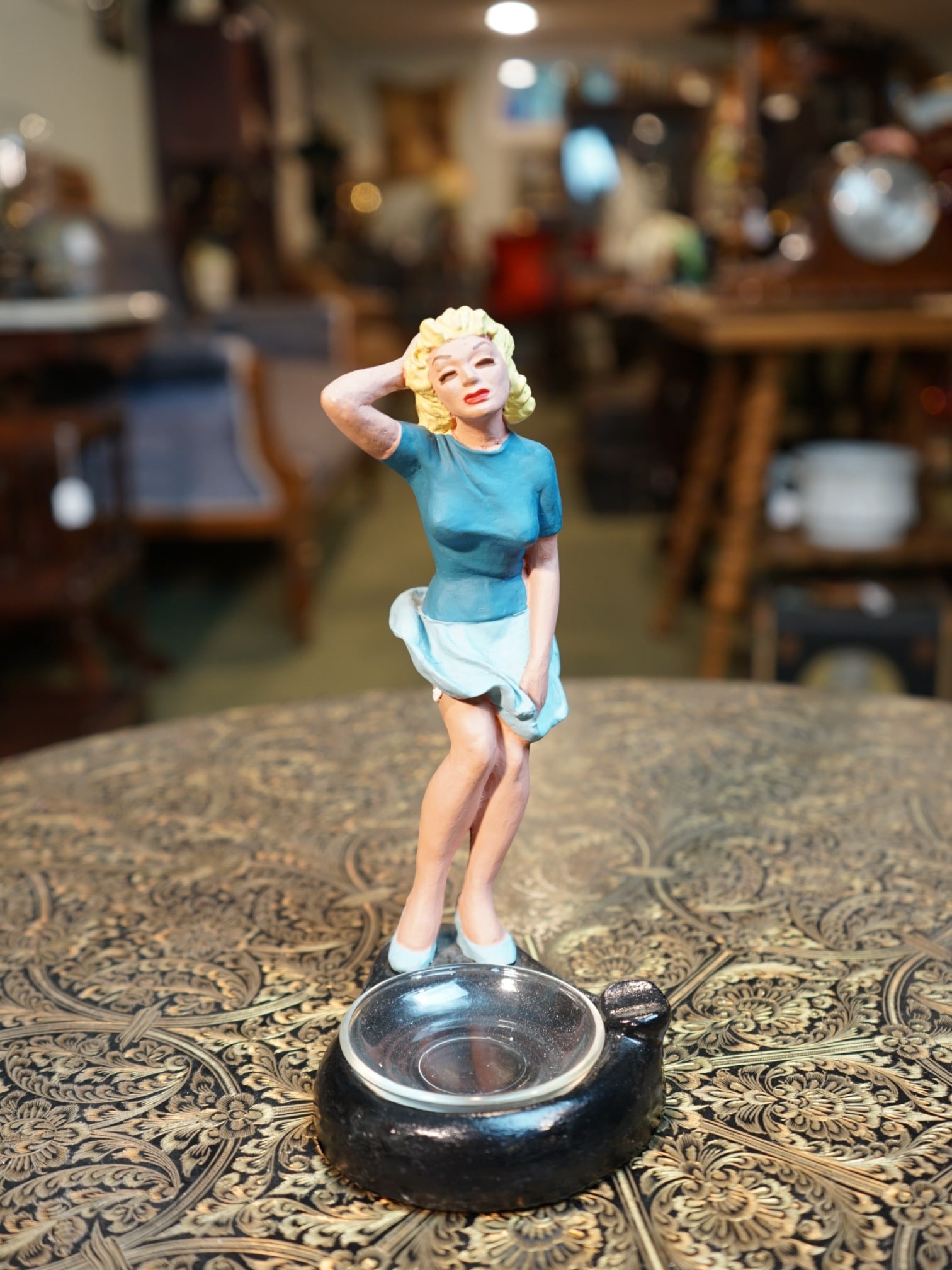 1943 Rittgers "Blond Bombshell" Ashtray - Rare (1 of 7)