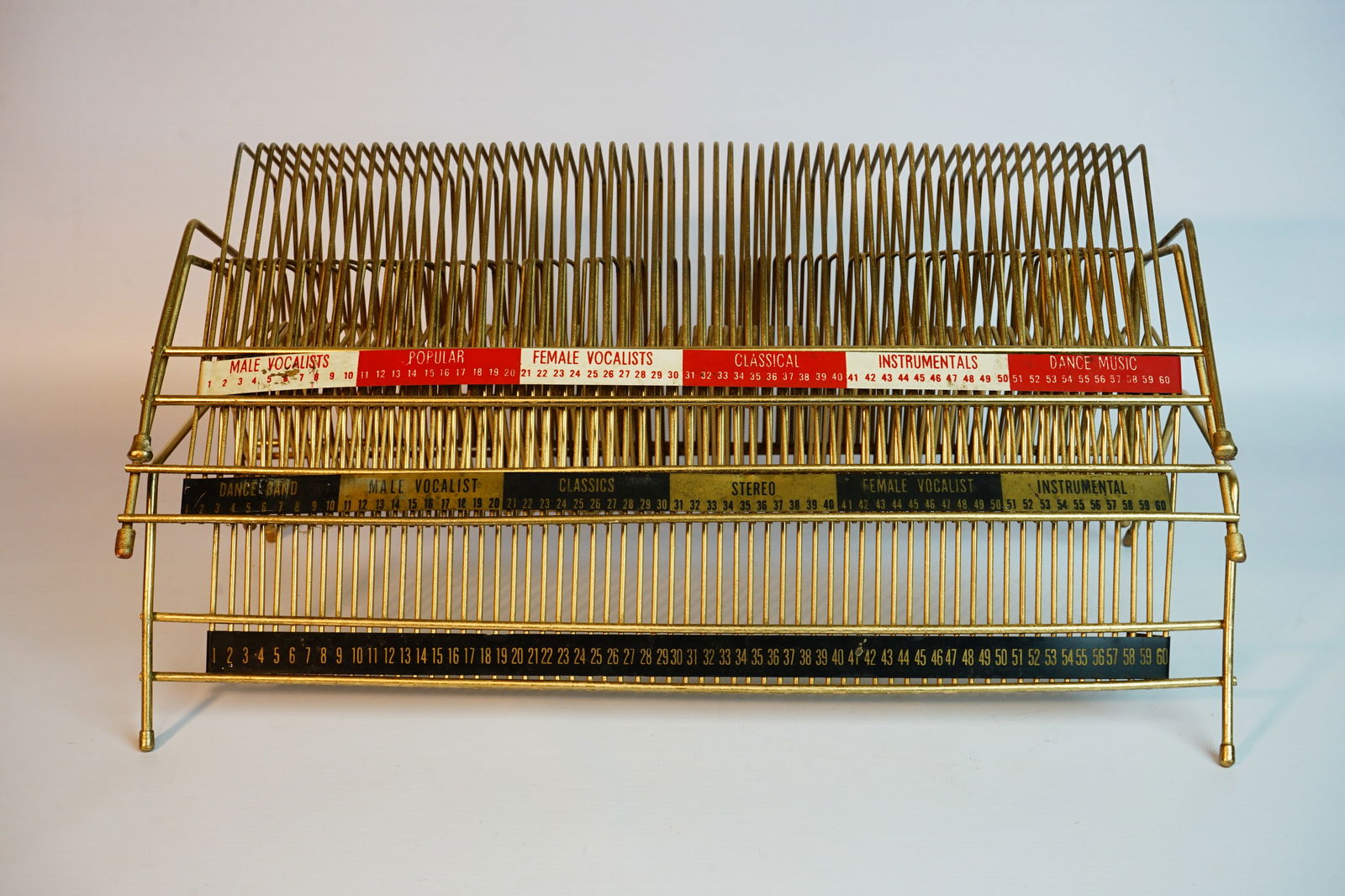 3 Vintage 45 rpm record holder rack stand metal,1950s (1 of 7)