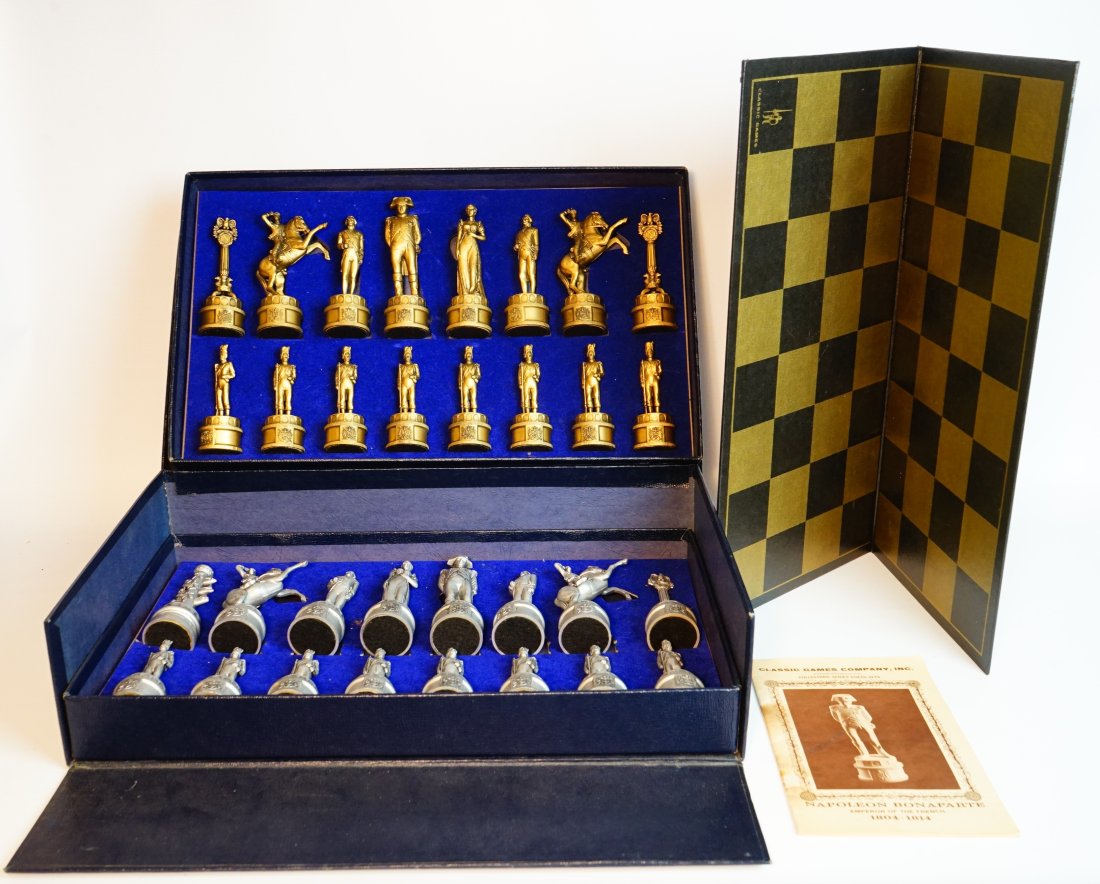 Collectors' series chess set - edition ii napoleon bonaparte 1804-1814,20th c: Approximate size: Box 17.25x10.5x4.25in Shipping: We offer in-house shipping services for most small items. This means that we will take care of packing and shipping the items directly to you. For lar