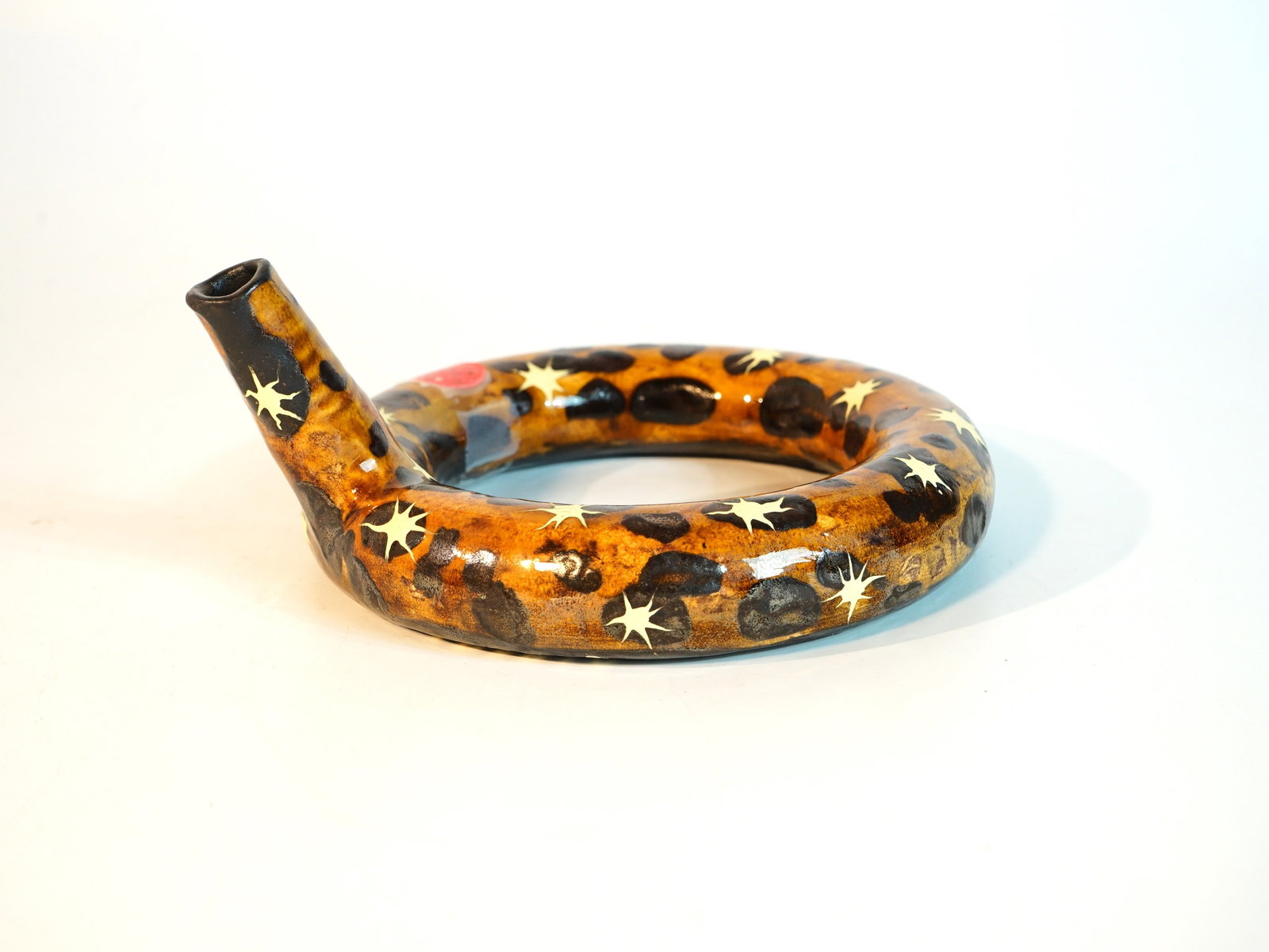 Redware Ring Flask- Kaipiainen Arabia(Birger Kaipiainen (1915-1988) (1 of 7)