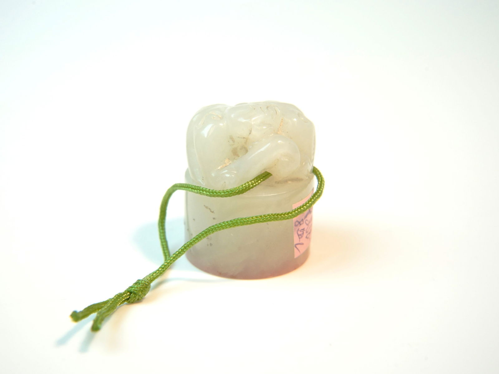 A Hetian White Jade 'Mythical Beast' Seal (1 of 6)