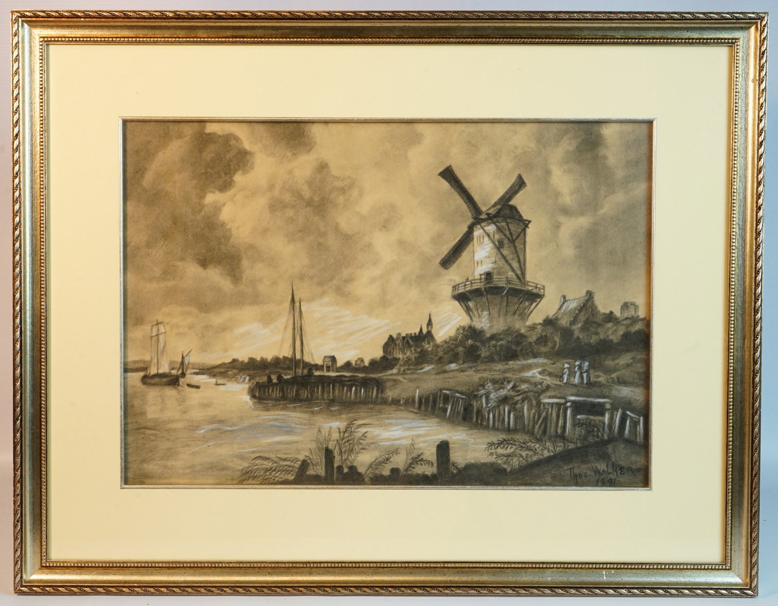 After Jacob Van Ruisdael(1629-1682, Netherlands),the Windmill At Wijk Bij Duurstede,Signed,1891: Approximate size:19x24in Shipping: We offer in-house shipping services for most small items. This means that we will take care of packing and shipping the items directly to you. For larger or speciali