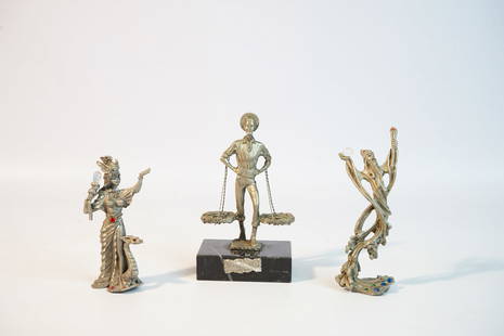 3 Pewter Figurines,including 1988 Rawcliffe Pewter Sorceress Figurine: Approximate size:H:5in(largest) Shipping: We offer in-house shipping services for most small items. This means that we will take care of packing and shipping the items directly to you. For larger or s