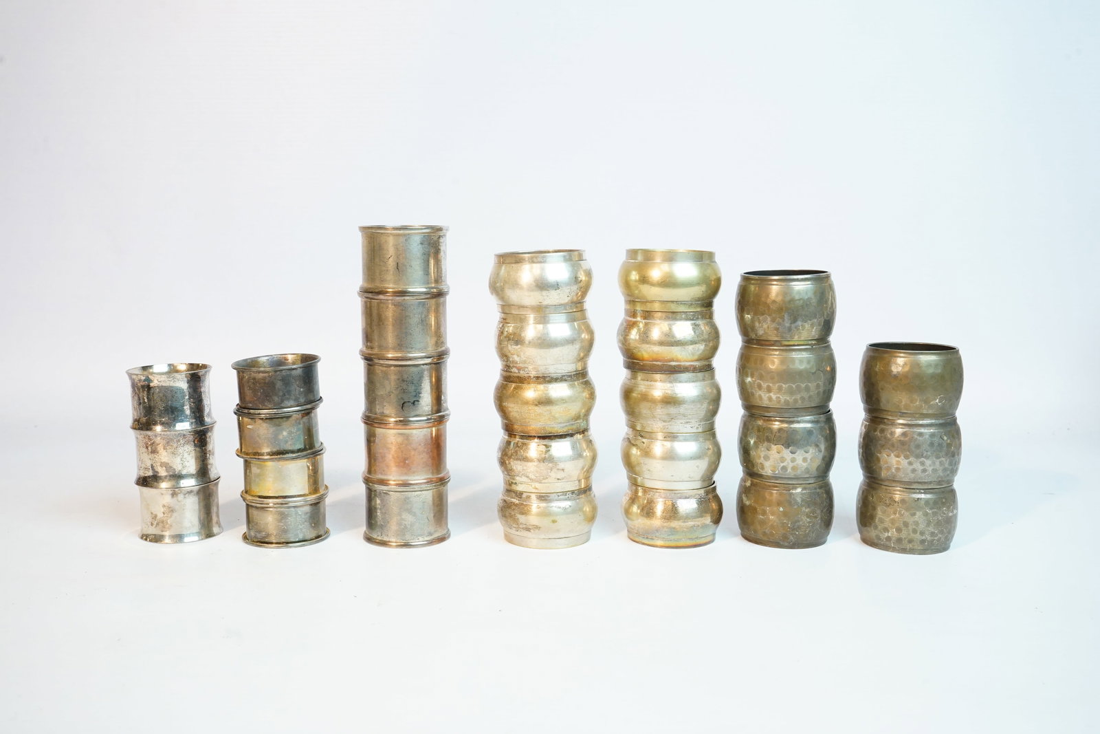 Lot of Silver-Plated Napkin Rings: Approximate size: Shipping: We offer in-house shipping services for most small items. This means that we will take care of packing and shipping the items directly to you. For larger or specialized ite