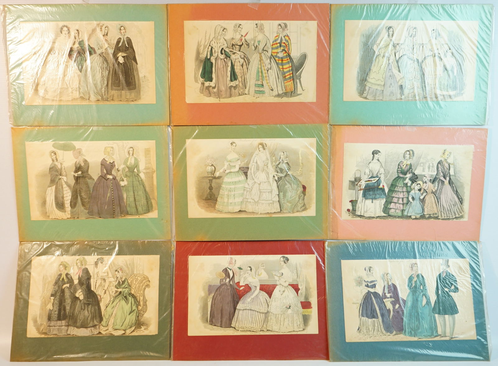 Lot of 9 19th Century French Ladies Fashion Engraving Prints: Approximate size: 10x6.25in Shipping: We offer in-house shipping services for most small items. This means that we will take care of packing and shipping the items directly to you. For larger or speci