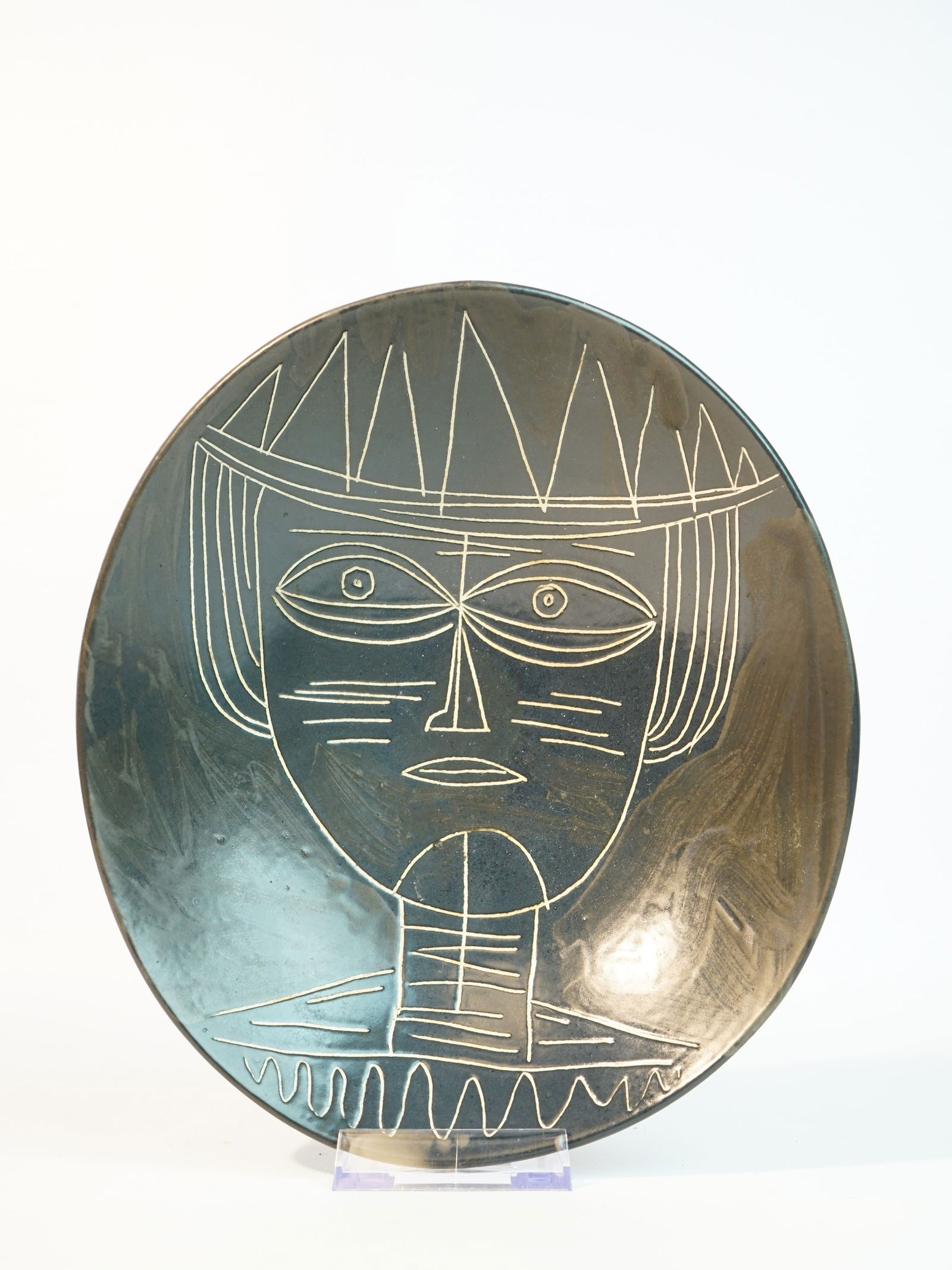 Picasso-Style Pottery Art Plate (1 of 7)