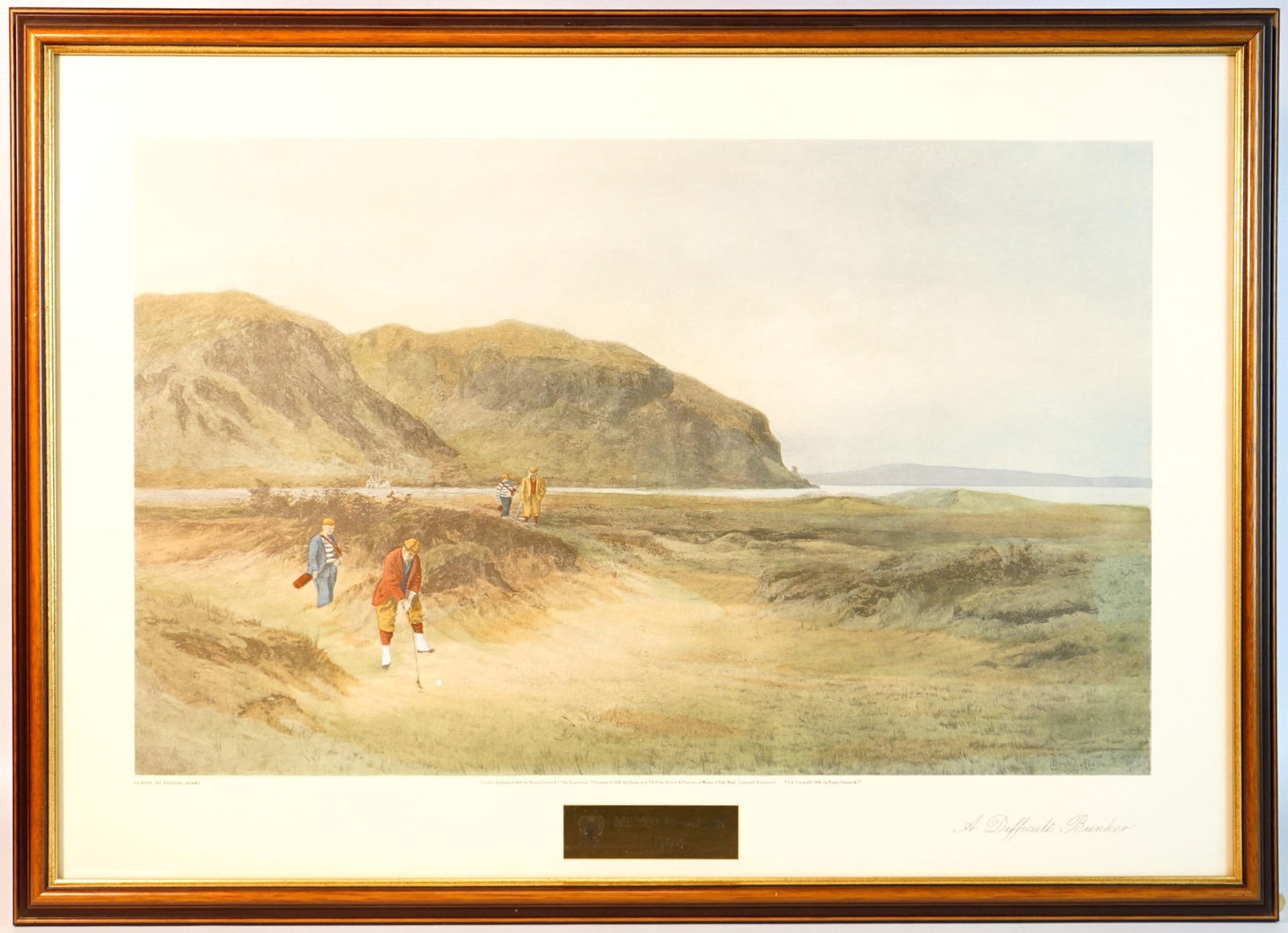 Douglas Adams Print "A Difficult Bunker": Approximate size: 21x29 in Shipping: We offer in-house shipping services for most small items. This means that we will take care of packing and shipping the items directly to you. For larger or specia