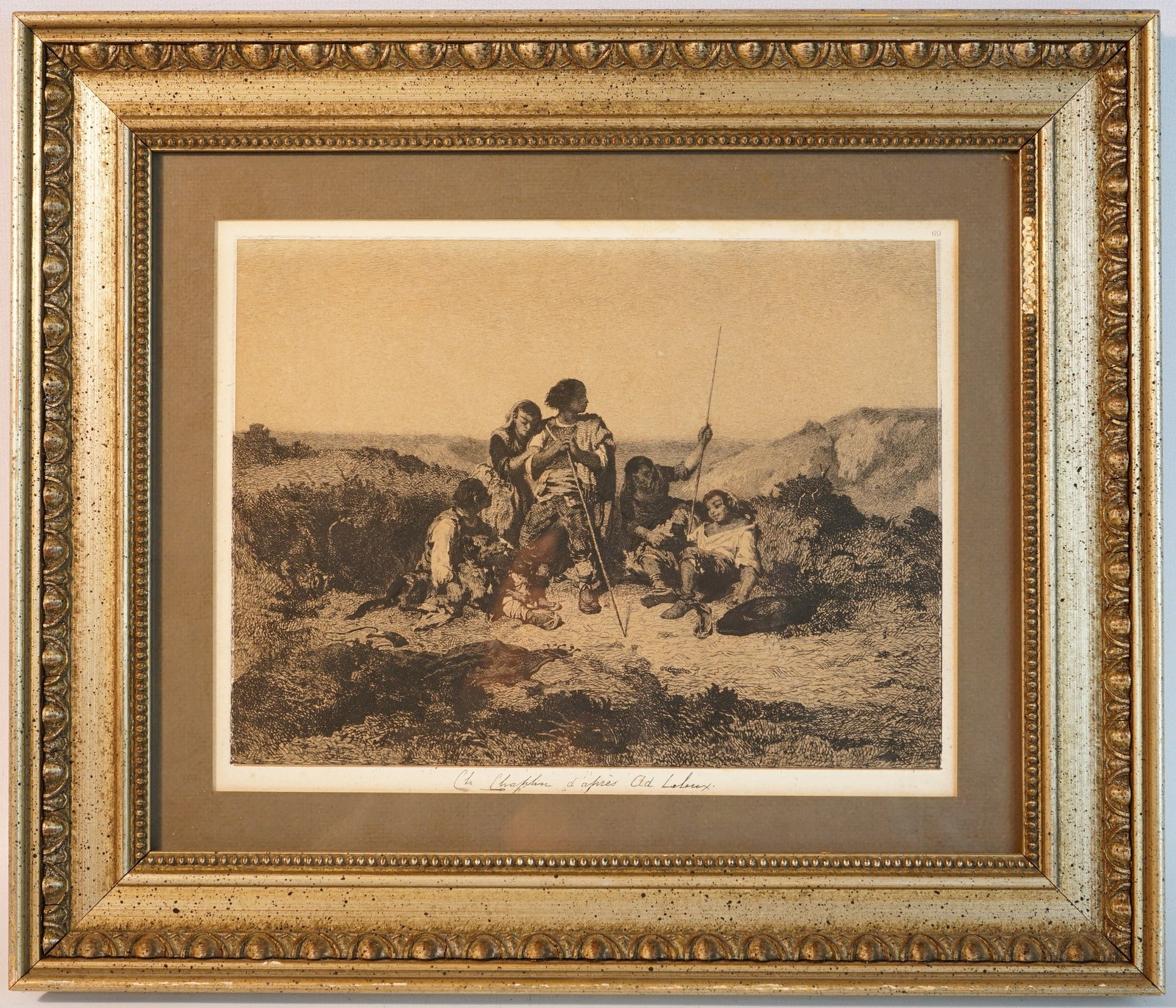 Charles Chaplin(French,1825 - 1891) Etching, After Adolphe Pierre Leleux (French,1812-1891) (1 of 5)