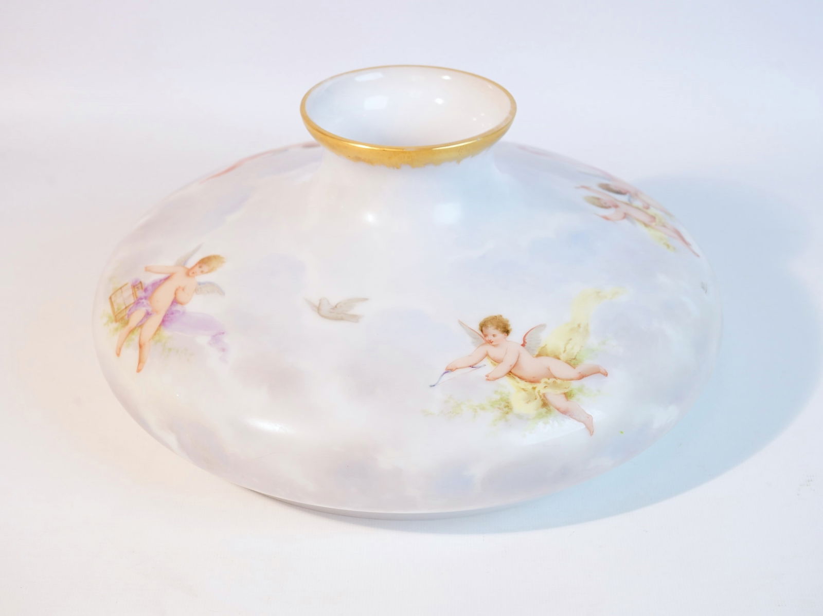 Vintage Hand Painted Glass Lamp Shade (1 of 6)