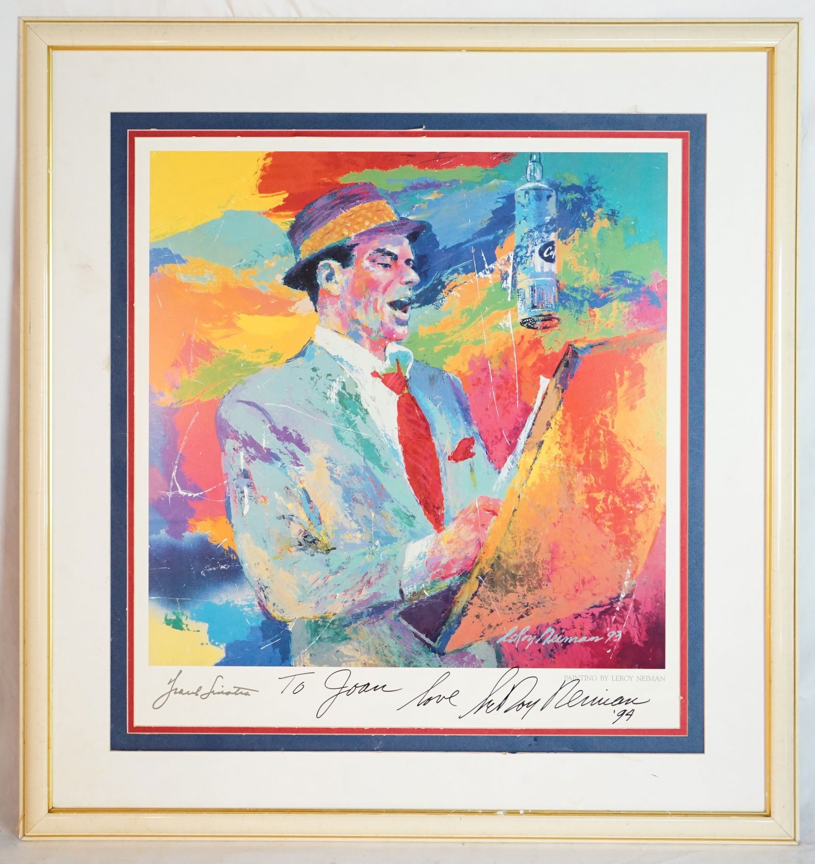 Frank Sinatra Print Signed By Leroy Neiman (COA) (1 of 7)