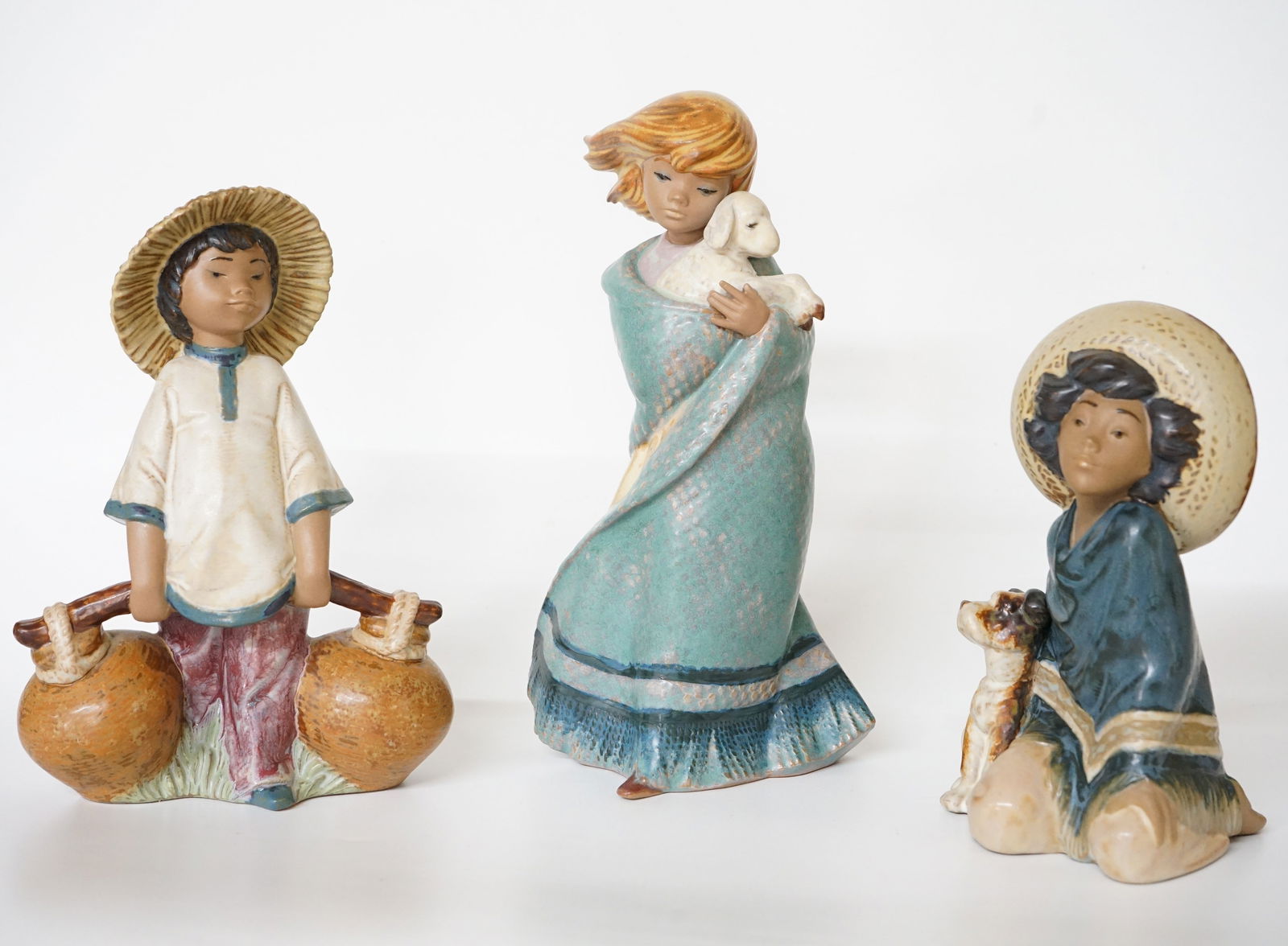 Lot of 3 Lladro Porcelain Girl Figurines (1 of 5)