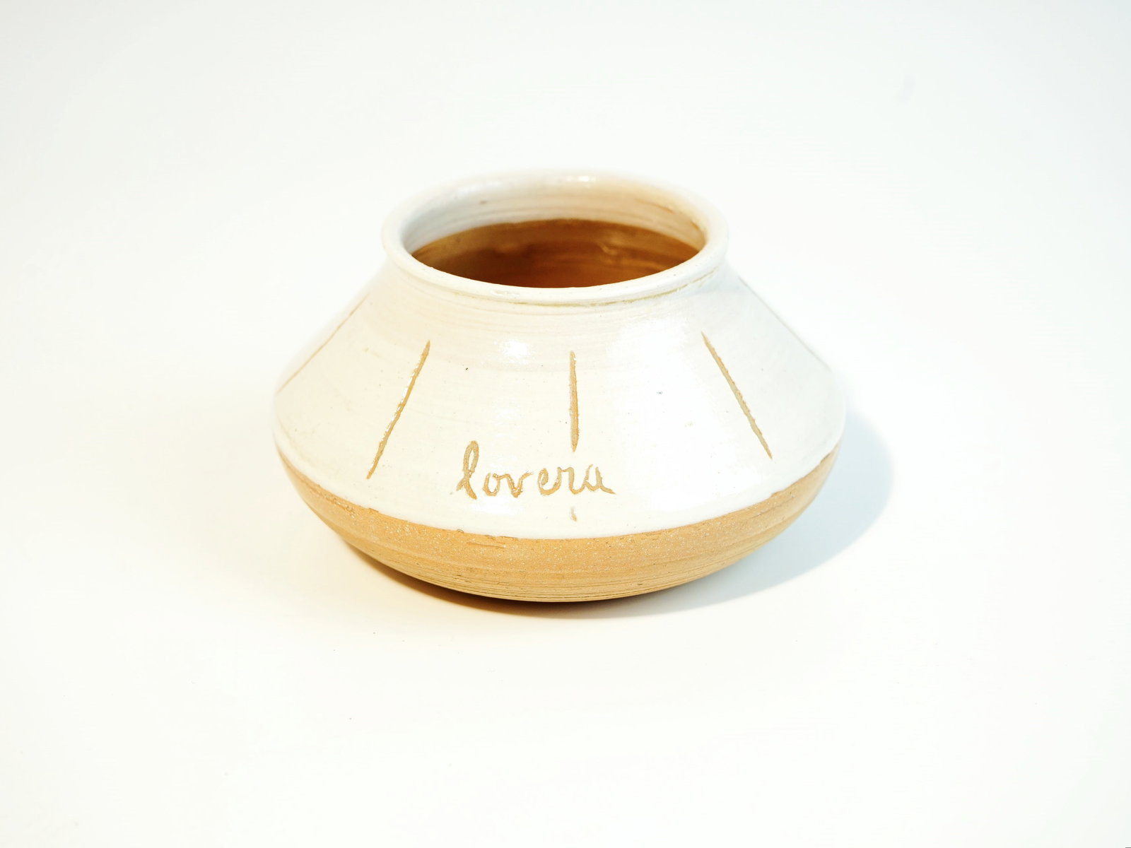 James Lovera Ceramic Vase: Approximate size: 2.75x4.5x4.5 in Shipping: We offer in-house shipping services for most small items. This means that we will take care of packing and shipping the items directly to you. For larger or