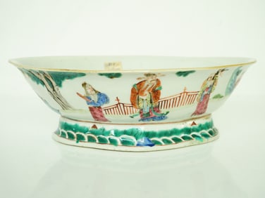 Chinese Famille Rose 'Figural'  Bowl,Qing Dynasty Daoguang Period