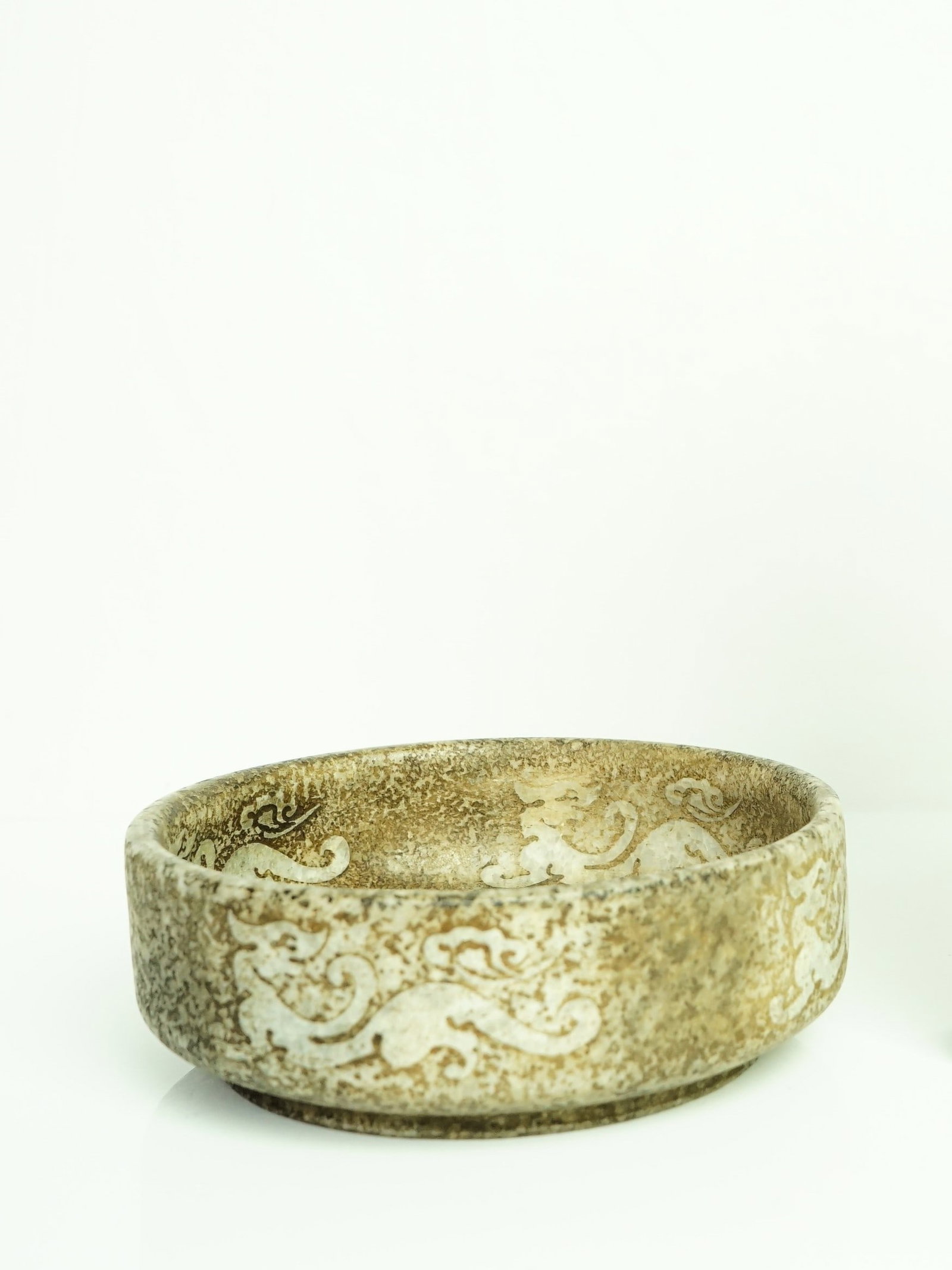 Chinese Carved Stone Bowl (1 of 4)