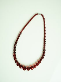 Vintage Amber  Beads  Necklace