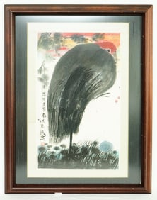 Yang Siqing Signed ,Flowers and Birds,Ink  on Paper