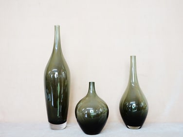 Lot of 3 Ikea 'Salong' Red Vase Trio Design By Johanna Jelinek