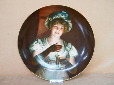 Royal Vienna   Lady Portrait Wall Plate, Signed