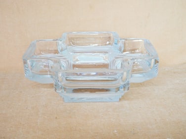Rare  Daum France Ariane Clear Frosted Modernist Centerpiece Bowl