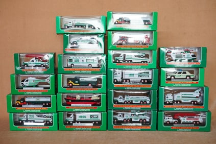 Lot of 20 Hess Miniature Trucks and Toys 1998-2014