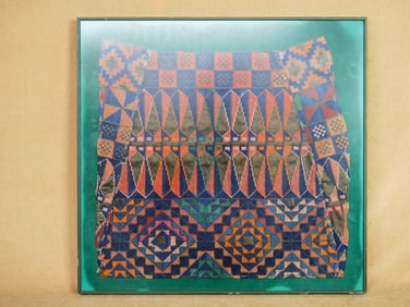 Persian Woven Fabric With Frame