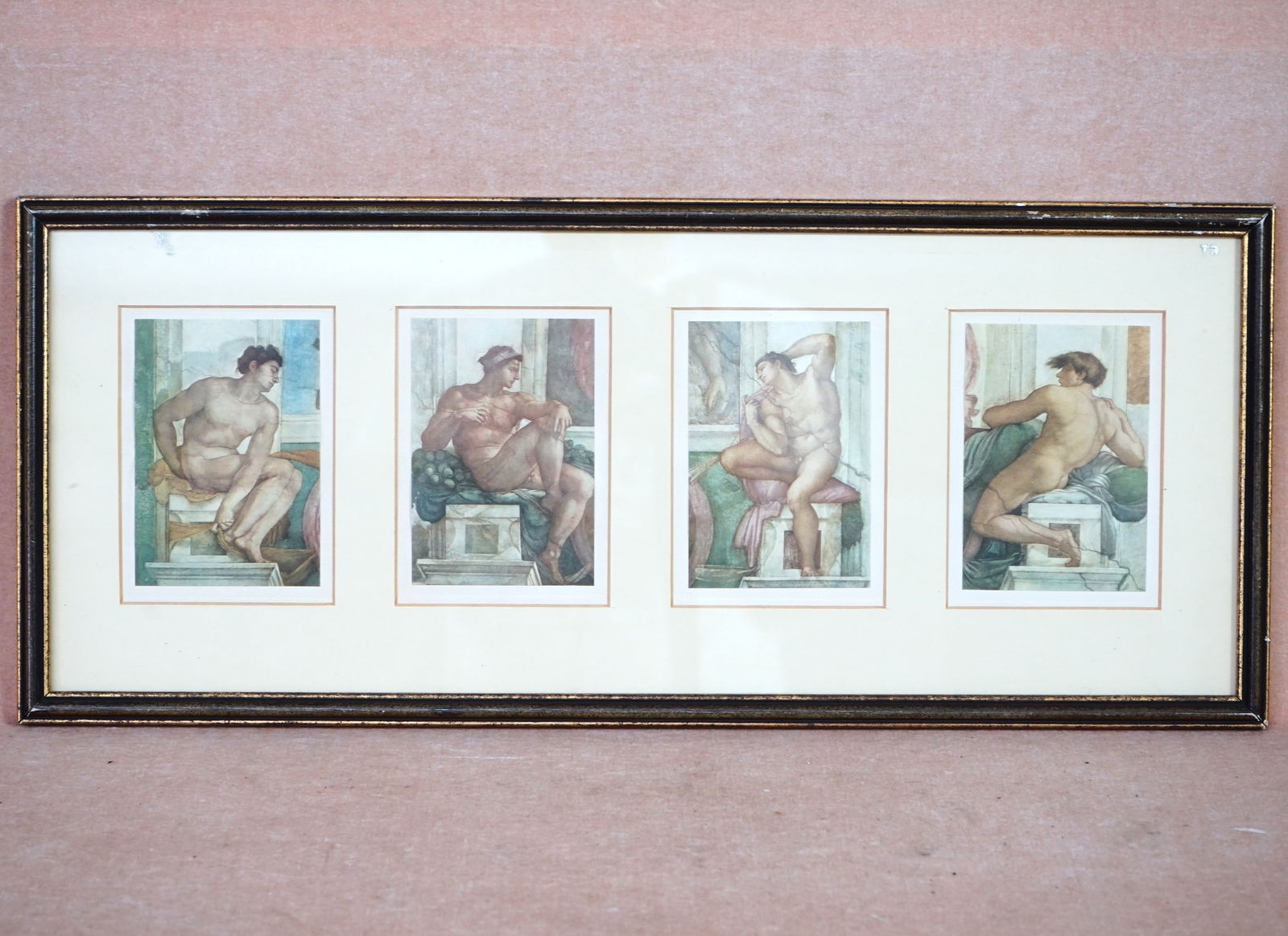 Michelangelo Ignudi Sistine Chapel Male Nudes Frescoe Art Prints (1 of 3)