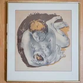 Vintage Lithograph By Hans Erni(Swiss,1909 –  2015)