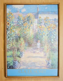 Vintage Print,The Artist'S Garden At VéTheuil,After Claude Monet