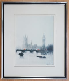 Anthony Robert  Klitz ( English, 1917 - 2000 ),Impressionist Cityscape