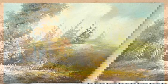 Artist  Rody Signed Oil on Canvas, Landscape