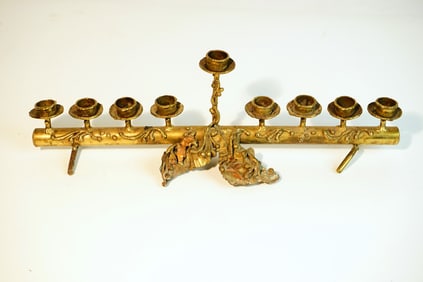 19th Century Hanukkah Menorah