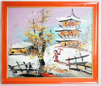 Morris Katz, (1931-2010) Painting Oil on Board