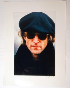 Allan Tannenbaum Signed,John Lennon Portrait Photograph