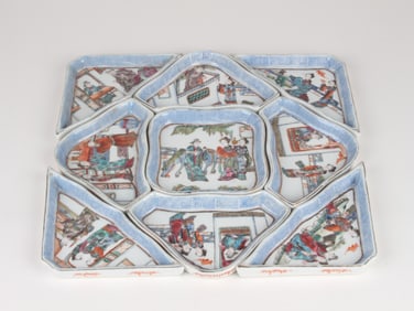 Chinese Famille-Rose Hors D'Oeuvre Set