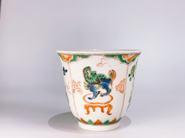 Chinese Famille -Verte Tea Bowl, 18th Century