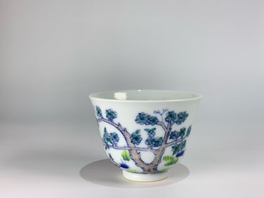Chinese Doucai 'Floral' Bowl, 20th Century