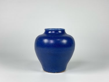Chinese Blue Glazed Vase