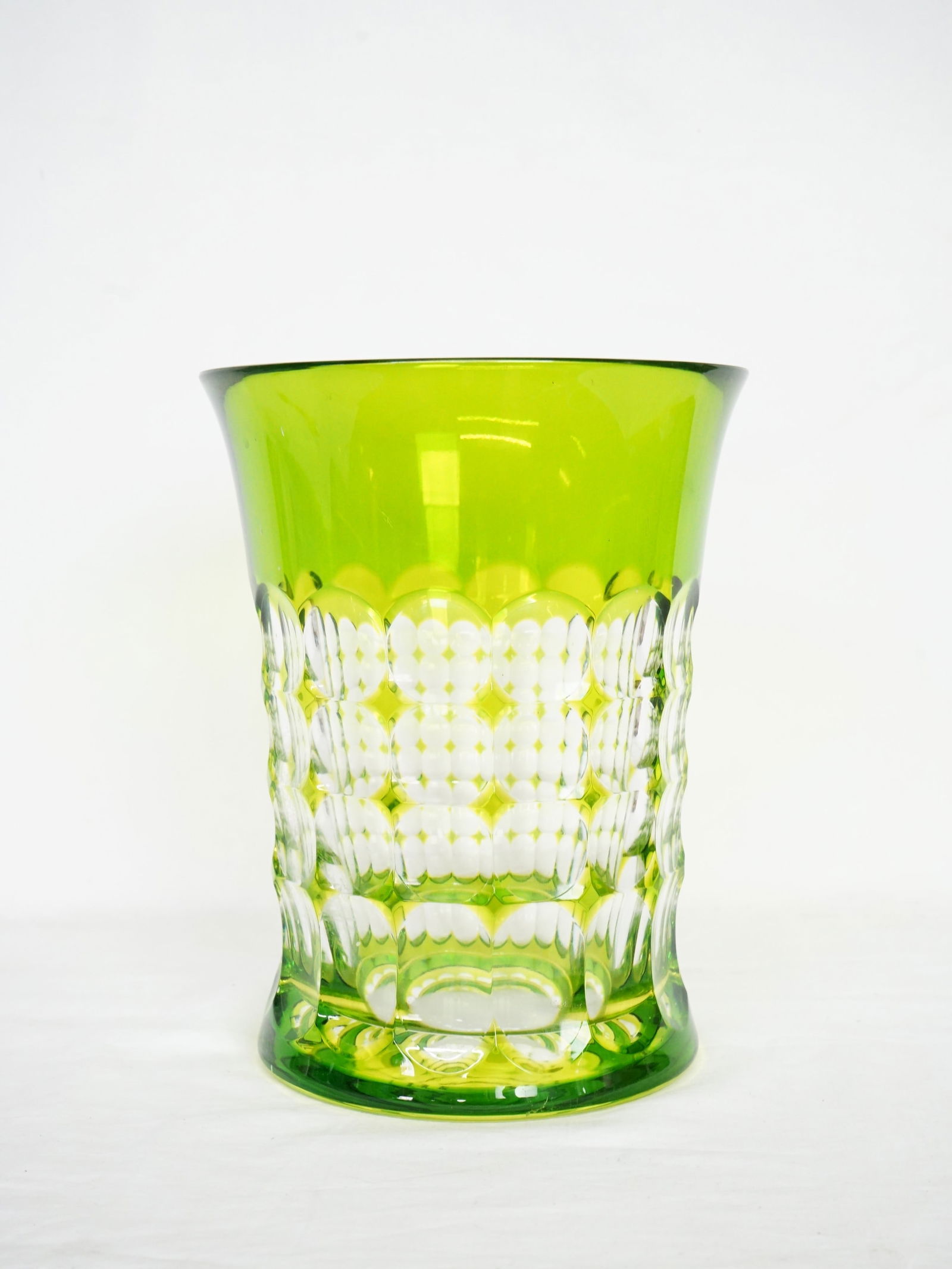 Christia Lacboix Bohemian Glass Crystal Vase: Approximate size: H: 8.75 in/rim diam 6.75 in Shipping: We offer in-house shipping services for most small items. This means that we will take care of packing and shipping the items directly to you. F