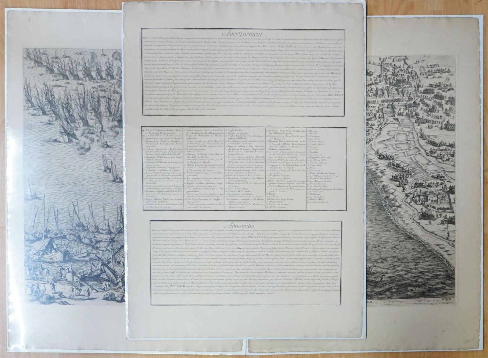 Set of 3 Prints,'Siege of L'Ile De Re', After Jacques Callot, (French,1592-1635): Approximate size: 30x21 in Shipping: We offer in-house shipping services for most small items. This means that we will take care of packing and shipping the items directly to you. For larger or specia