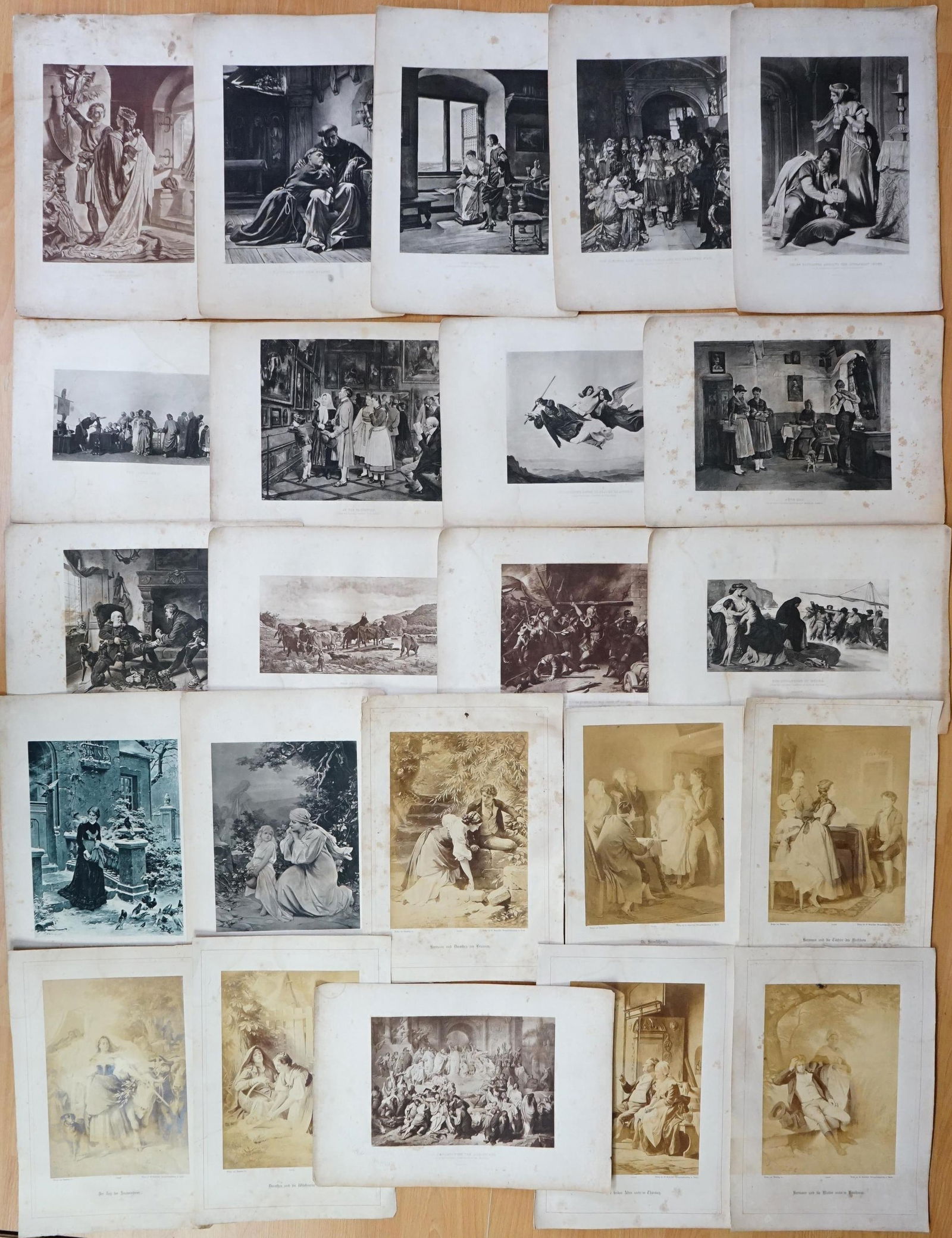 Lot of 23 Prints and Daguerreotypes,19th Century (1 of 6)