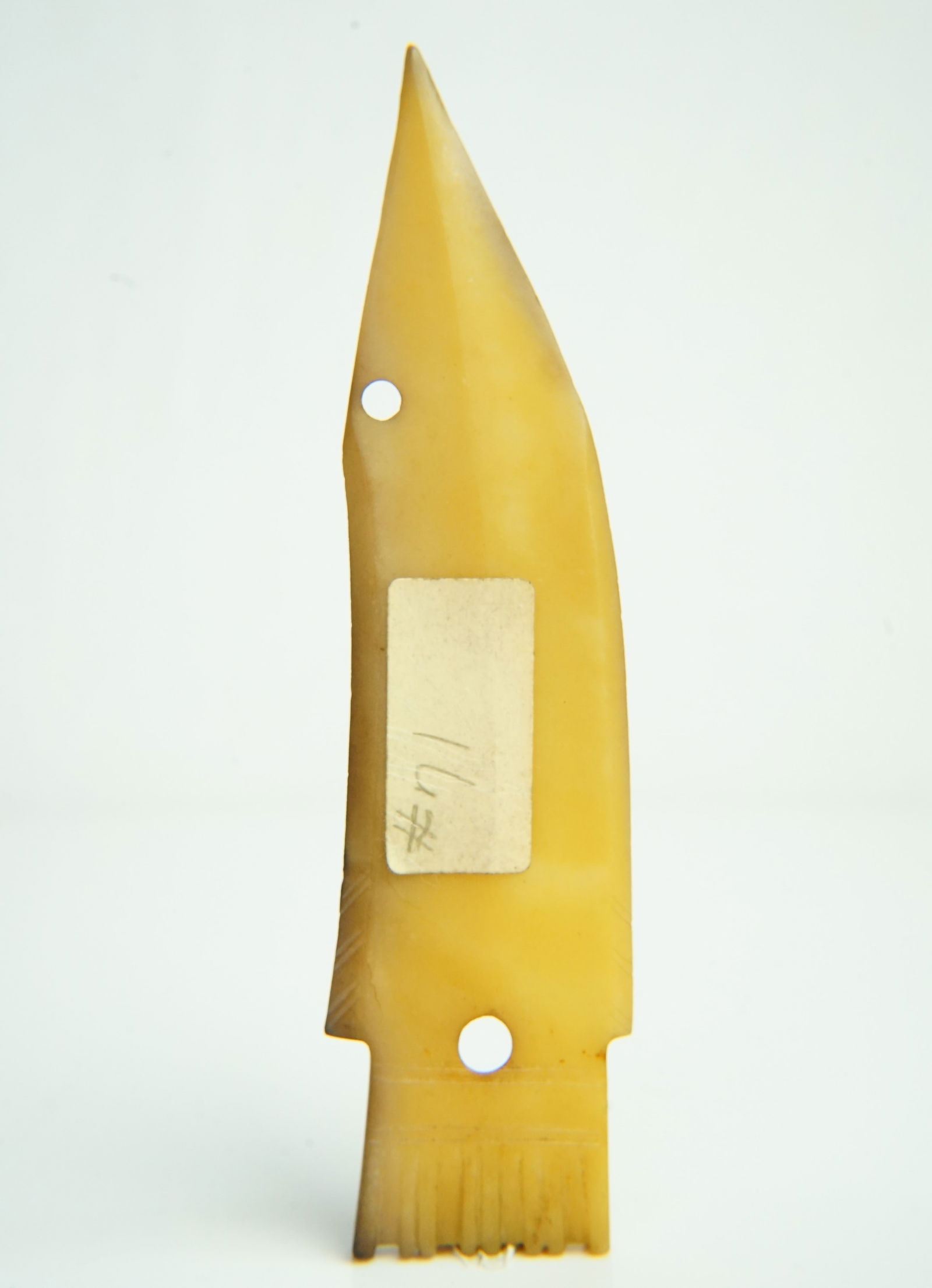 Ancient Chinese Yellow Jade Blade (1 of 6)
