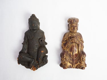 Two Chinese Wood Carving ,Ming Or Qing Dynasty