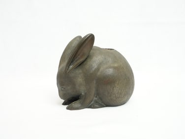 Japanese Bronze Censer of Rabbit ,Meiji (1868-1912)