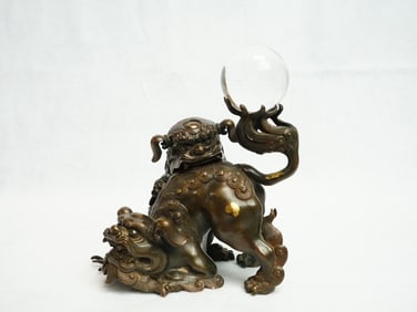 Japanese Bronze Shishi Censer