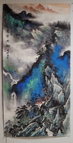 Chinese 'Landscape' Painting,Ink and Color on Paper