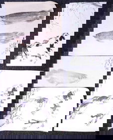 Yu Shichao(B.1953),Set of 5 Chinese Paintings,Ink and Color on Paper