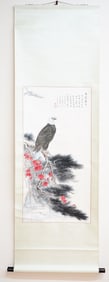 Chinese 'Eagle' Painting by Rong En Zhao,Ink and Color on Paper,Hanging Scroll