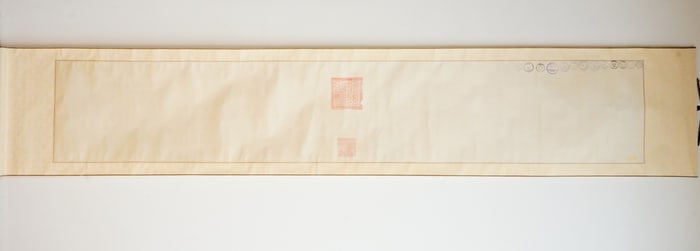 Chinese Taoist Seal,Ink on Silk,Hanging Scroll